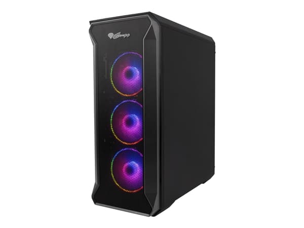 Genesis Irid 505 aRGB - Tower - ATX - ingen strömförsörjning (ATX) - svart - USB/ljud Svart, Transparent