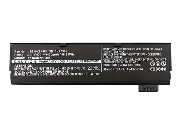 CoreParts - Batteri til bærbar PC - litiumion - 4400 mAh - 48.8 Wh - svart - for Lenovo ThinkPad A475; A485; P51s; P52s; T25; T470; T480; T570; T580