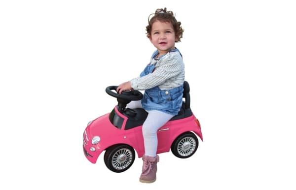 Jamara Fiat 500, 1 år, 4 hjul, Sort, Rosa