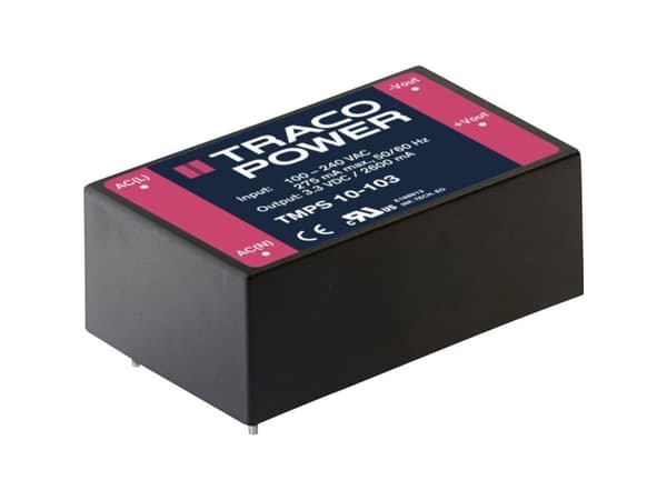 TracoPower TMPS 10-109 AC/DC-printstrømforsyning 1100 mA 10 W +9.0 V/DC