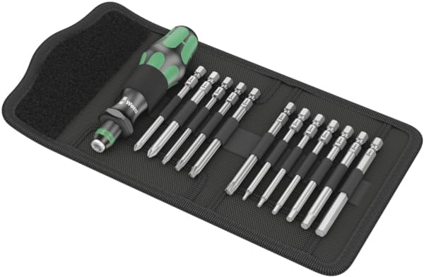 Wera 05004171001, Sykkelverktøy, Verktøyssett til sykkel, Svart, Grønn, T10,T20,T25,T30, 2,2.5,3,4,5,6 mm, 150 mm