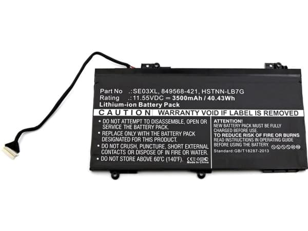MicroBattery Laptop Battery for HP - 40Wh Li-ion 11.55V 3500mAh Black, Pavilion 14-AL000, Pavilion 14-AL001ng, Pavilion 14-AL003ng, Pavilion 14-