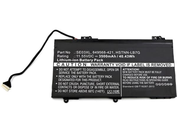 MicroBattery Laptop Battery for HP - 40Wh Li-ion 11.55V 3500mAh Black, Pavilion 14-AL000, Pavilion 14-AL001ng, Pavilion 14-AL003ng, Pavilion 14-