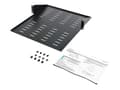 Miniatyrbild 3 av 5: StarTech.com 2U Vented 19" 2-Post Network Rack Cabinet Shelf, 20in Deep Center Mount Cantilever Tray Rackmount Shelf for AV/Data Equipment Enclosure