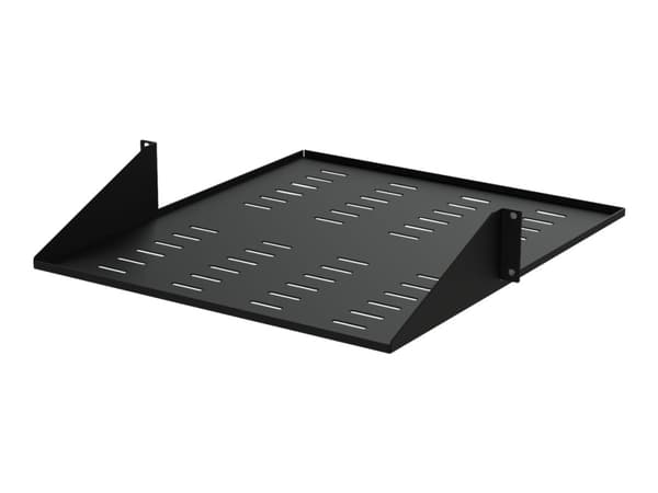 StarTech.com 2U Vented 19" 2-Post Network Rack Cabinet Shelf, 20in Deep Center Mount Cantilever Tray Rackmount Shelf for AV/Data Equipment Enclosure
