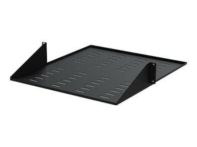 StarTech.com 2U Vented 19" 2-Post Network Rack Cabinet Shelf, 20in Deep Center Mount Cantilever Tray Rackmount Shelf for AV/Data Equipment Enclosure