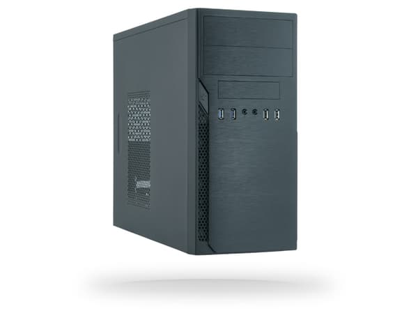 Chieftec Elox Series HO-12B - Tower - micro ATX - ingen strömförsörjning - svart - USB/ljud