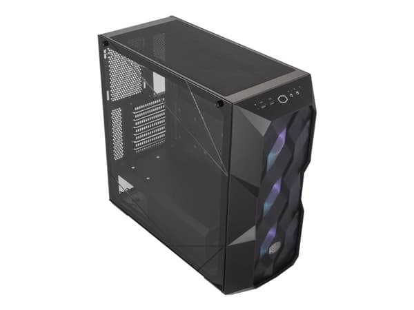 Cooler Master MasterBox TD500 MESH - Tower - utökad ATX - genomskinlig sidopanel (härdat glas) - ingen strömförsörjning (ATX) - svart - USB/ljud