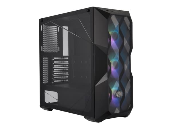 Cooler Master MasterBox TD500 MESH - Tower - utökad ATX - genomskinlig sidopanel (härdat glas) - ingen strömförsörjning (ATX) - svart - USB/ljud