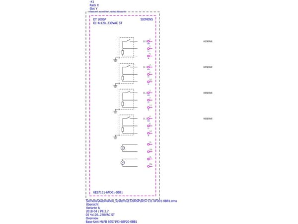 Siemens 6ES7131-6FD01-0BB1, Innendørs, Flerfarget, Tyskland, 46 g, 65 mm, 23 mm