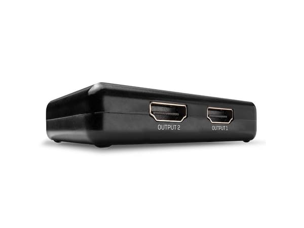 Lindy 38357, HDMI, 2x HDMI, 3840 x 2160 pixlar, Svart, Plast, 4K Ultra HD