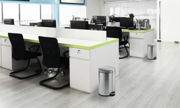 Durable 340123, 12 l, Rund, Rostfritt stål, Rostfritt stål, Pedal, Rostfritt stål