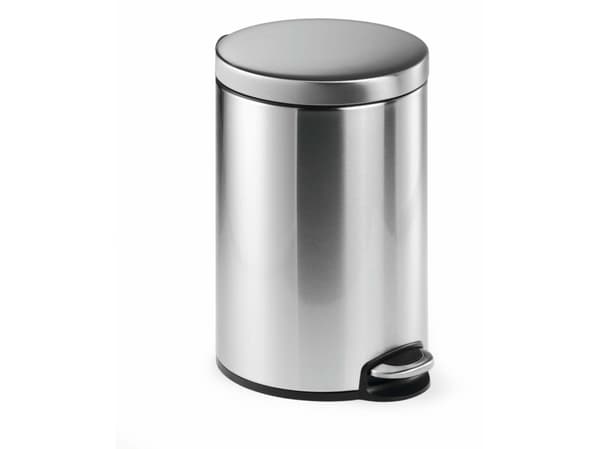 Durable 340123, 12 l, Rund, Rostfritt stål, Rostfritt stål, Pedal, Rostfritt stål