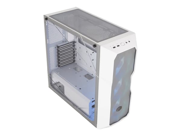 Cooler Master MasterBox TD500 MESH - Tower - utvidet ATX (E-ATX) - sidepanel med vindu (herdet glass) - ingen strømforsyning (ATX) - hvit - USB/lyd