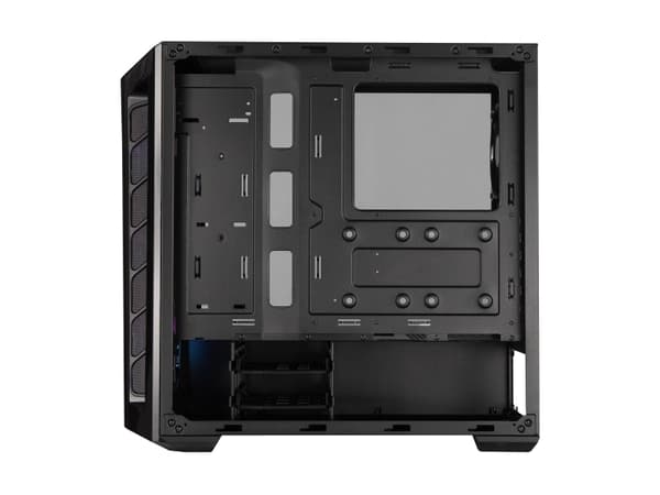 Cooler Master MasterBox MB520 ARGB, Midi Tower, PC, Musta, ATX, EATX, mikro ATX, Mini-ITX, SSI CEB, Muovi, Terästä, Karkaistu lasi, 16,5 cm