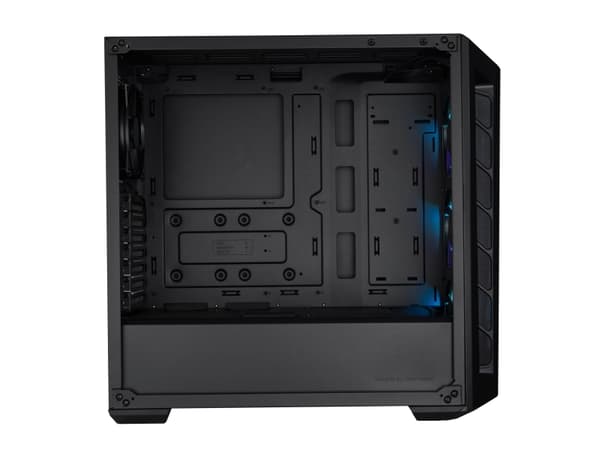 Cooler Master MasterBox MB520 ARGB, Midi Tower, PC, Musta, ATX, EATX, mikro ATX, Mini-ITX, SSI CEB, Muovi, Terästä, Karkaistu lasi, 16,5 cm
