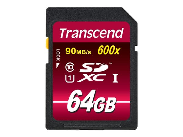 Transcend Ultimate - Flash-minneskort - 64 GB - UHS Class 1 / Class10 - 600x - SDXC UHS-I
