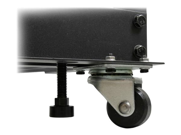 StarTech.com 15U 19-tums öppet serverrack - 4 stolpar justerbart djup 59-104 cm mobilt - Fristående rullande rack för nätverks-/datorutrustning - Del