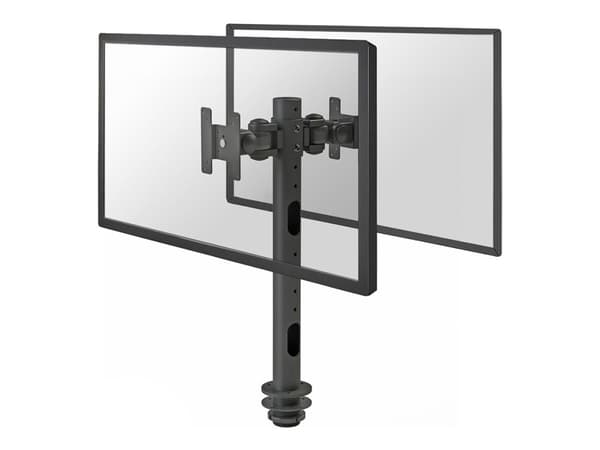 Neomounts FPMA-D050D - Monteringssats - fullständig rörelse - för 2 LCD-bildskärmar - svart - skärmstorlek: 10"-30" - skyddshylsa, disk-monteringsbar