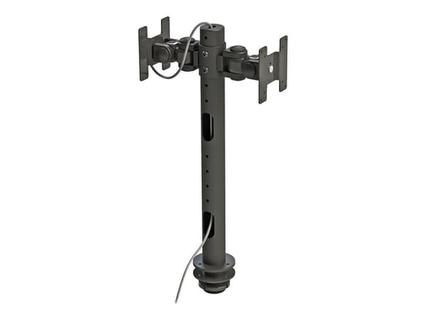 Neomounts FPMA-D050D - Monteringssats - fullständig rörelse - för 2 LCD-bildskärmar - svart - skärmstorlek: 10"-30" - skyddshylsa, disk-monteringsbar Svart