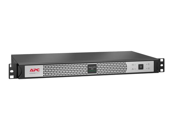 APC Smart-UPS SC SCL500RMI1UNC - UPS (kan monteres i rack) - AC 230 V - 400 watt - 500 VA - Ethernet 10/100, USB - utgangskontakter: 4 - 1U - svart,