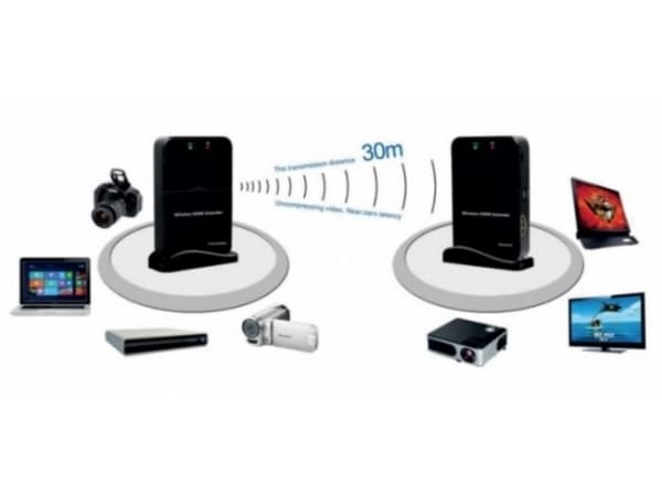 Celexon WHD30M, 1920 x 1200 pikseliä, AV-lähetin ja -vastaanotin, 30 m, Langaton, 3D, HDCP