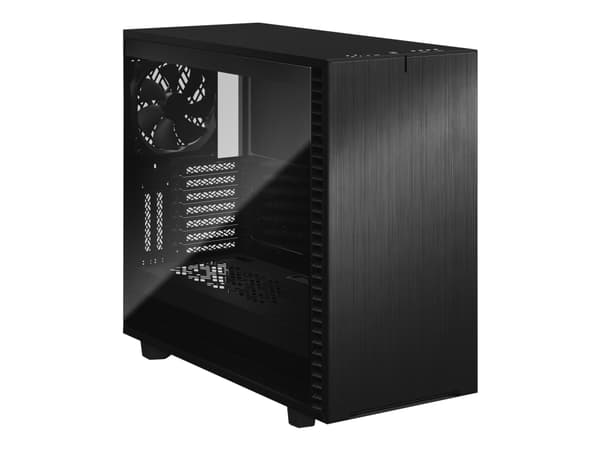 Fractal Design Define 7 - Tempered Glass Edition - tower - utökad ATX - genomskinlig sidopanel (härdat glas) - ingen strömförsörjning (ATX) - svart -