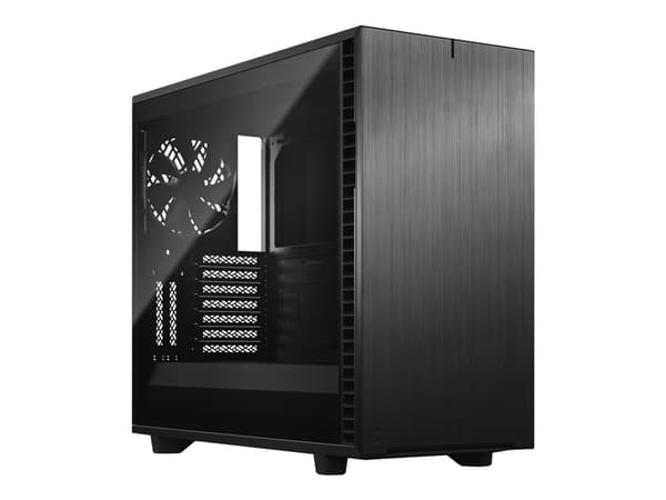 Fractal Design Define 7 - Tempered Glass Edition - tower - utökad ATX - genomskinlig sidopanel (härdat glas) - ingen strömförsörjning (ATX) - svart -