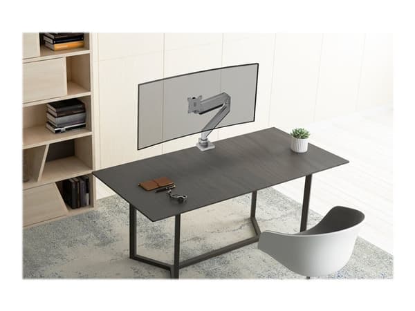 Neomounts NM-D775PLUS - Monteringssett - full bevegelse - for LCD-skjerm - sølv - skjermstørrelse: 10"-49" - klemmemonterbar, malje, skrivebordsmonte