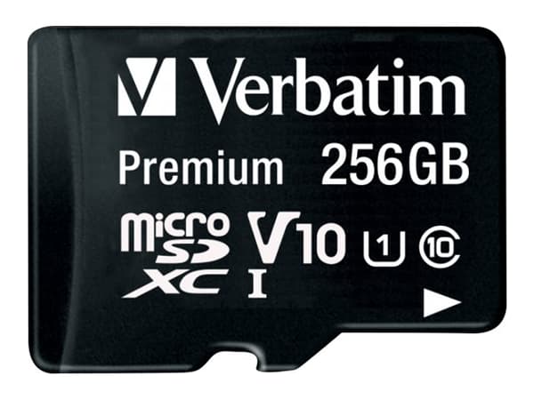 Verbatim Premium - Flashminnekort (SD-adapter inkludert) - 256 GB - UHS Class 1 / Class10 - microSDXC UHS-I
