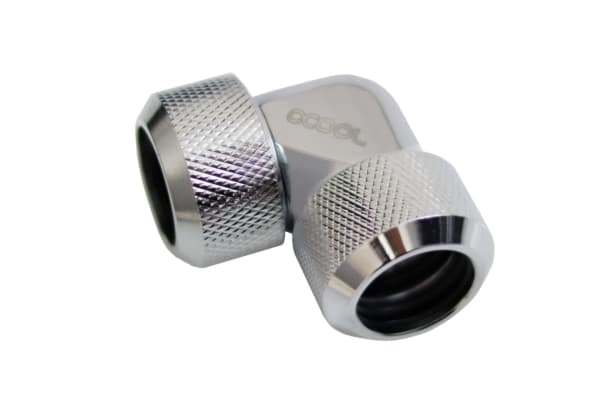Alphacool 17445, Passende, Messing, Sølv, 90°, 38 mm, 38 mm