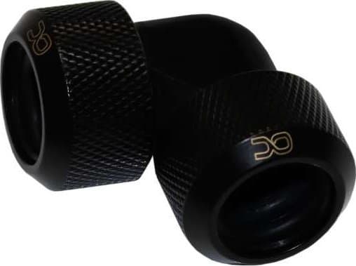 Alphacool 17446, Slangkoppling, mässing, Svart, 90°, 38 mm, 38 mm