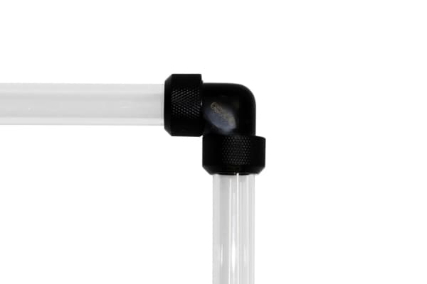 Alphacool 17446, Slangkoppling, mässing, Svart, 90°, 38 mm, 38 mm