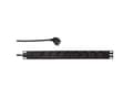 Pikkukuva 4 / 5: LogiLink PDU8C02, Perus, 1U, Alumiini, Musta, 8 AC-pistorasia(a), Tyyppi F