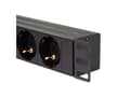 Pikkukuva 5 / 5: LogiLink PDU8C02, Perus, 1U, Alumiini, Musta, 8 AC-pistorasia(a), Tyyppi F
