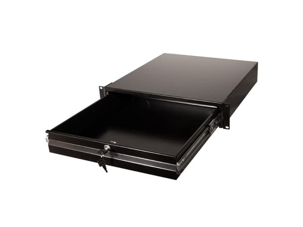LogiLink SF163B, Vetolaatikkoyksikkö, Musta, Terästä, 35 kg, 2U, 48,3 cm (19")