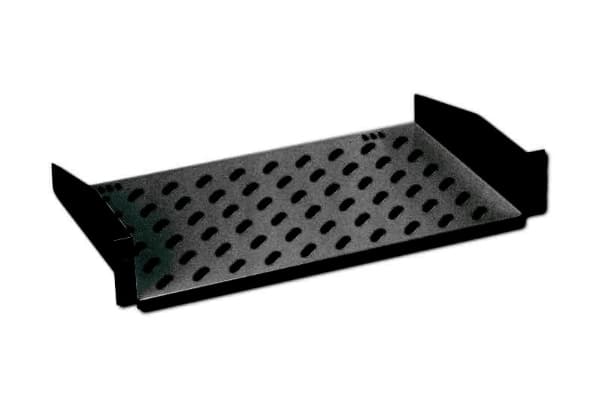 Digitus DN-19 TRAY-2-SW - Hylla för rack - RAL 9005 - 2U - 19"