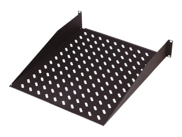Digitus DN-19 TRAY-2-SW - Hylla för rack - RAL 9005 - 2U - 19"