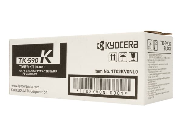 Kyocera TK 590K - Svart - original - tonersett - for Kyocera FS-C2026, FS-C2126; ECOSYS M6023, M6026, M6526, P6026; FS-C5250