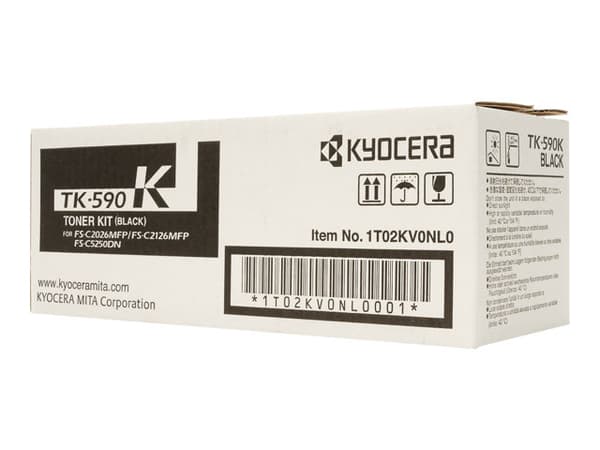 Kyocera TK 590K - Svart - original - tonersett - for Kyocera FS-C2026, FS-C2126; ECOSYS M6023, M6026, M6526, P6026; FS-C5250
