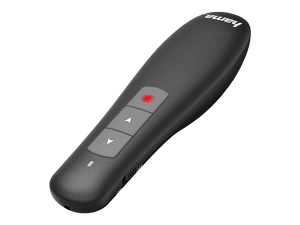 Hama "X-Pointer" Wireless laser presenter - Presentationsfjärrkontroll - RF - svart