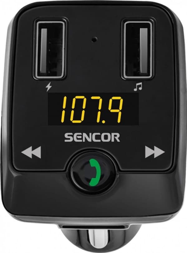 FM-sender Sencor FM-sender SWM 3535 BT-modulator BT/MP3, 2x USB, micro TF/SD -SWM 3535 BT