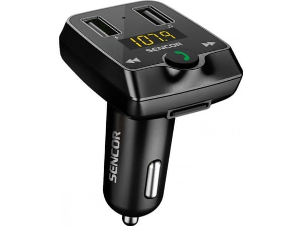 FM-sender Sencor FM-sender SWM 3535 BT-modulator BT/MP3, 2x USB, micro TF/SD -SWM 3535 BT