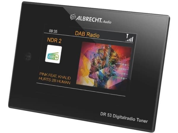 Bordradio Albrecht DR 53 DAB+/UKW/Bluetooth DAB, DAB+, FM Inkl. fjernbetjening, Spotify Sort