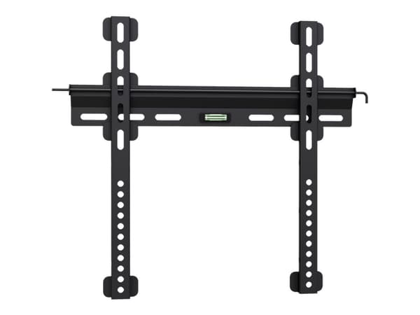DELTACO ARM-1102 - Konsol - Ultra Slim fast - för TV/monitor - kallvalsat stål - svart av fin textur - skärmstorlek: 32"-55" - väggmonterbar