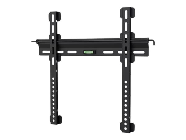 DELTACO ARM-1102 - Brakett - Ultra Slim Fixed - for TV / monitor - kaldvalset stål - finteksturert svart - skjermstørrelse: 32"-55" - veggmonterbar Sort
