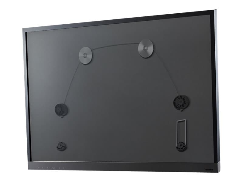 DELTACO ARM-1104 - Konsol - Ultra Slim fast - för TV/monitor - plast, aluminium, kallvalsat stål, ståltråd - glansig grå - skärmstorlek: 37"-70" - vä