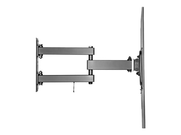 DELTACO ARM-1201 - Konsol - fullständig rörelse - för TV/monitor - stål - svart av fin textur - skärmstorlek: 37"-70" - väggmonterbar