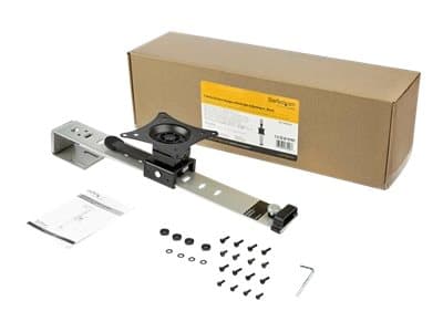 StarTech.com Cubicle Monitor Mount, Cubicle Wall Single Monitor Hanger, Up to 34" VESA Mount Display, Height Adjustable Ergonomic Office Cubicle Hang Sølv