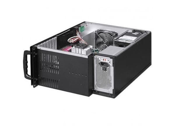 Techly I-CASE MP-P4HX-BLK6, Stativ, Server, Sort, ATX, Metall, 4U